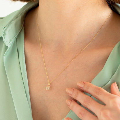 14k Solid Gold Cage Necklace for Women