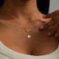 Diamond Moon & Star Y Necklace in 14k Solid Gold